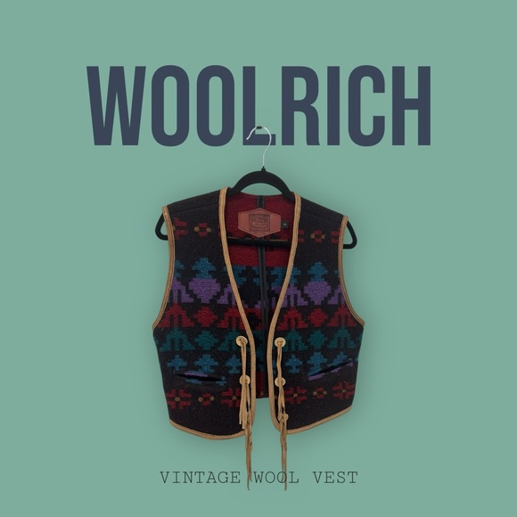 Woolrich Multicolor Wool Vest - Picture 1 of 2